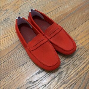 Rothy’s Driver Loafers in red, NWOT